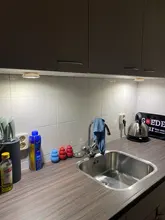 Luces LED para debajo de los armarios, regulables, con mando a distancia, para armarios de baño, con baterías, nuevos