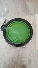 Tazón plegable de silicona para perros y mascotas, cuenco de agua portátil para exteriores, pequeño, 350ml, 1000ml