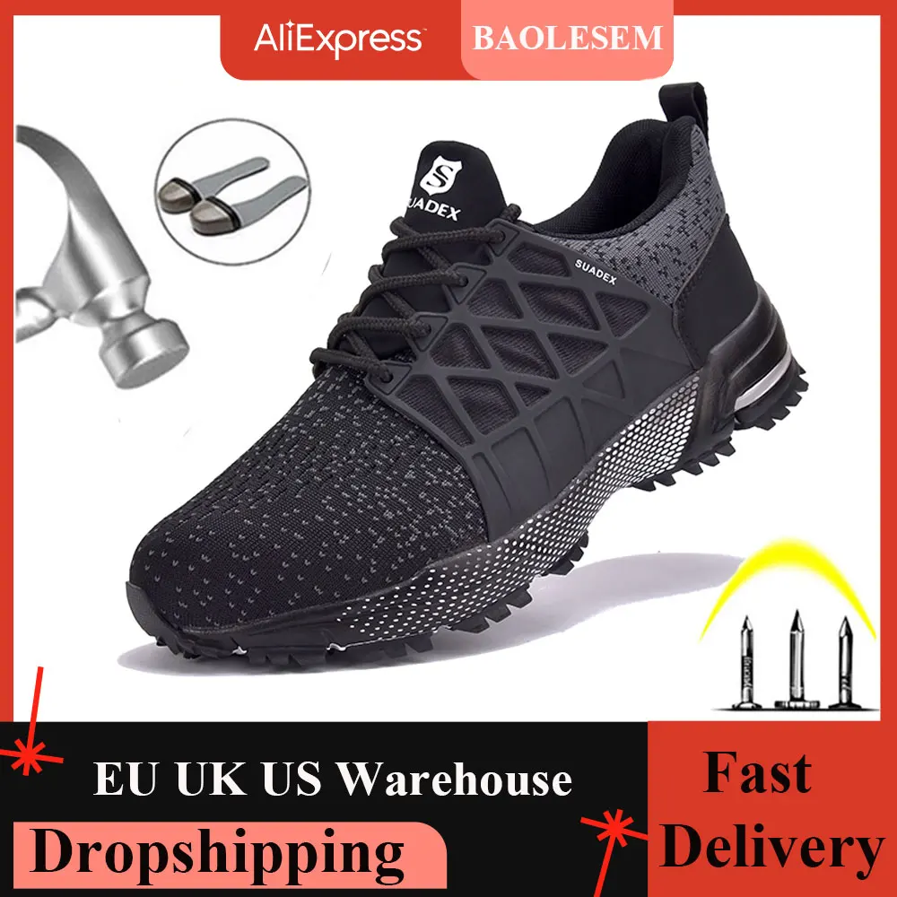 BAOLESEM Male Indestructible Work Shoes 