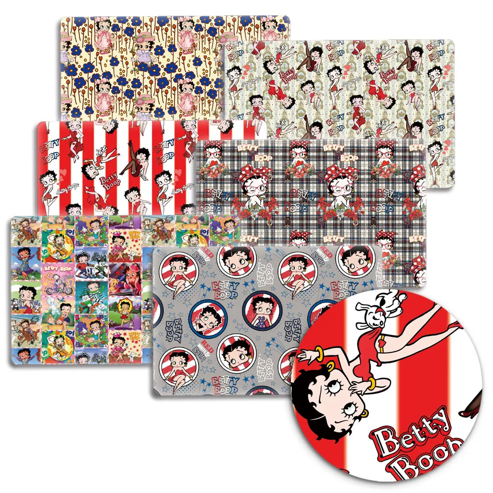 Cartone Animato Ragazza Modello Dacron Cotone Patchwork Stampa Asciugamano Di Carta Bambino Tessili Per La Casa Cucito Bambola Gonna Tenda Fai Da Te 5