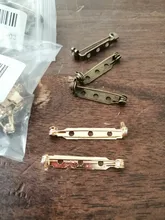 Clip de broche Chapado en 20 piezas, 20, 25 y 32mm, Base de bloqueo de seguridad en blanco, Base del broche para DIY, fabricación de joyas, accesorios de ropa al por mayor