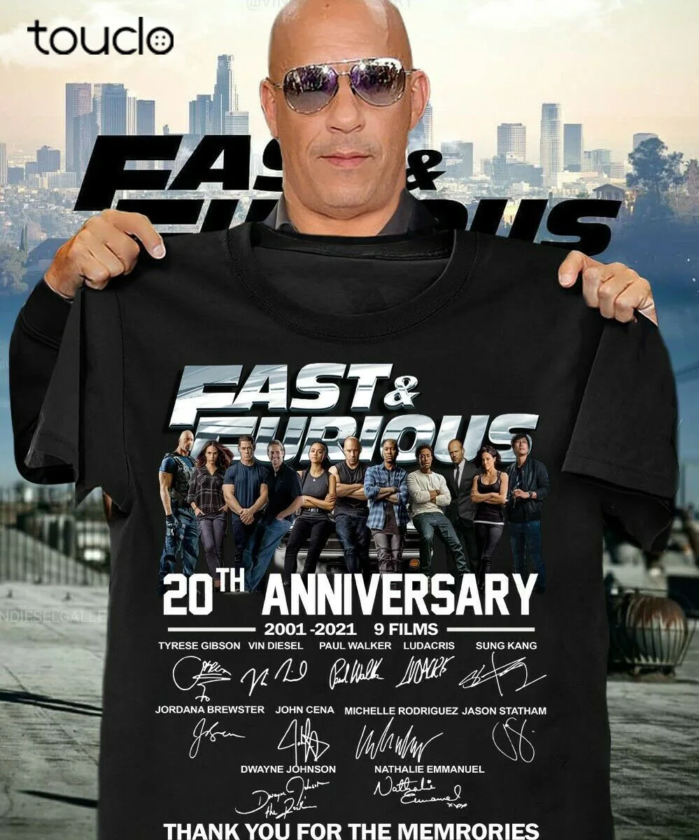18 Years of Fast and Furious Anniversary T-Shirt Size S-5XL Limited! 