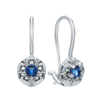 

Silver earrings with cubic zirconia sunlight sample 925
