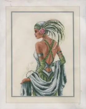 

75324-2002 set for embroidery SK 'Lady in green'