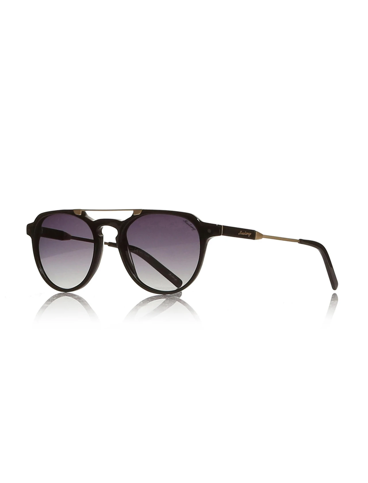 

Unisex sunglasses mu 1633 02 bone black organic round round 51-19-140 mustang