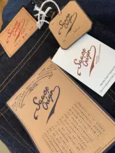 Sauce Origin-vaqueros para hombre 915 Pi, Jeans de diseño para hombre, Jeans para hombre con ajuste cónico, Vaqueros sin procesar, Jeans con botón y mosca hechos a mano Vintage