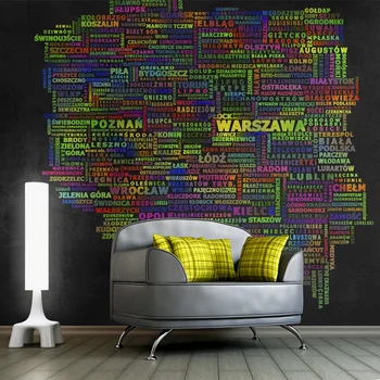 

Wall mural-map of Poland-400x309 cm