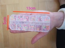 Manicure-Nail-Decoration Sequins-Polish Nail-Art Glitter-Flakes Fruits Fluorescence Heart