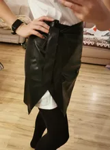 Skirt Simplee Asymmetrical High-Street-Skirts Women Summer Black Ladies Female Sash Casual