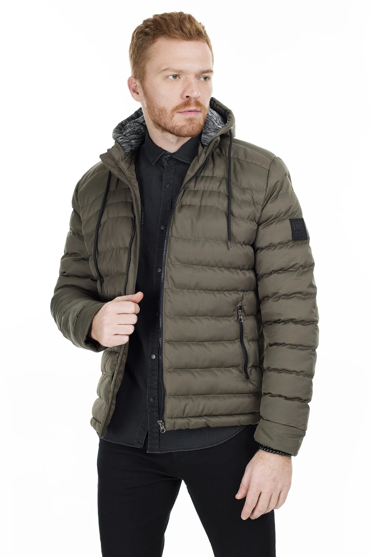 Оливковый Buratti с капюшоном Slim Fit пальто мужские пальто 55619K5054 - Цвет: Оливковый