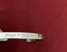 Rinhoo-pulsera con grabado personalizado para hombre y mujer, brazalete con nombre personalizado, joyería de acero inoxidable, letras y nombre