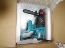 Hammer-Drill Electric-Hammer Cordless Battery--Case Rechargeable Rotary 18V Without