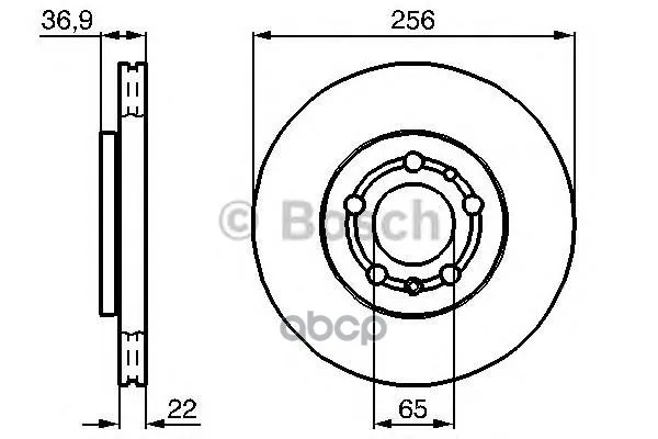 Диск Тормозной Audi: A2 00-05 Bosch арт. 0986478988