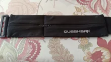 Queshark-riñonera elástica deportiva con doble cremallera, bolso de cintura con bolsillo para correr, gimnasio, Yoga, riñonera para teléfono móvil