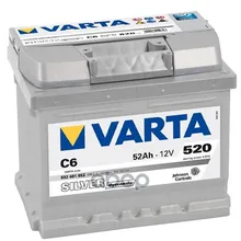 Аккумулятор Silver Dynamic 12v 52ah 520a 207х175х175 Полярность 0 Клеммы 1 Крепление B13(C6) Varta арт. 552401052
