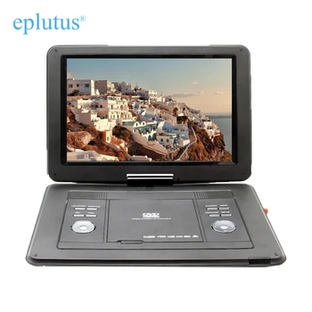 

Portable dvd player with tv tuner DVB-T2 swivel screen record player TV for home car charger Eplutus LS 142T USB 15 inch rotate