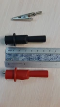 1 Pair Alligator Crocodile Test Clip Clamp For Multimeter Tester Probe New
