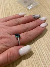 Huitan-anillo cuadrado de piedra azul para mujer, accesorios sencillos minimalistas, sortija, banda, joyería Anillos De Compromiso elegantes