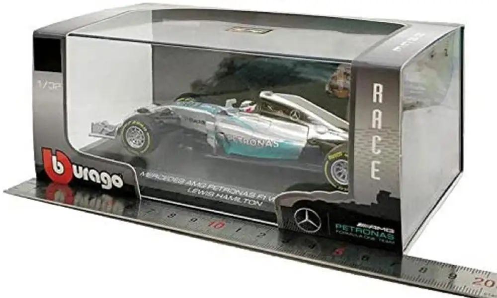 Burago 41226H Mercedes AMG W05 Hybrid F1 Modelo de Coche WC Lewis Hamilton 2014 1:32 