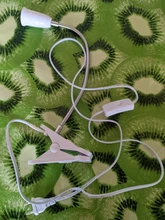 Light-Socket Base Desk-Lamp-Holder Gooseneck Clip-On-Cable Us-Plug On-Off-Switch Flexible