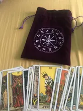 Bolsa de almacenamiento de lona, accesorio de adivinación de oráculo, fase lunar, terciopelo