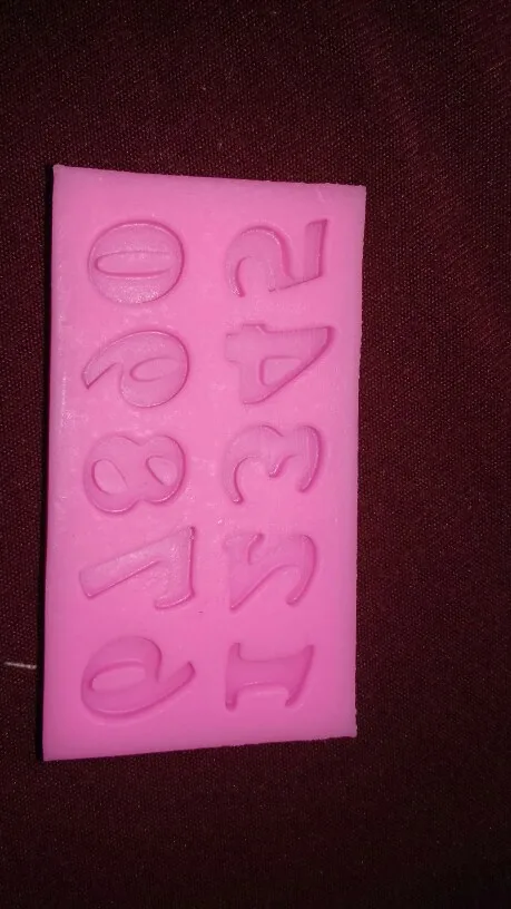Letters Numbers Silicone Mold photo review