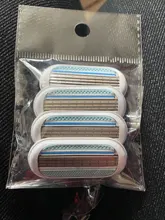 Uds cabezales + afeitadora de las mujeres removedor de pelo de afeitar Set de hojillas afeitadora de línea de Bikini cabeza de reemplazo herramientas