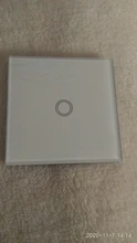 Wall-Lamp Light-Switch Glass-Panel Crystal Ac110-220v-Switch Szaoju 1-Gang White Standard