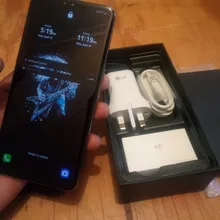 LG-Teléfono Móvil Inteligente V500N, smartphone Original con pantalla de 6,4 pulgadas, 6GB RAM 128GB ROM, 16MP Triple de cámara trasera, LTE, reconocimiento de huella dactilar