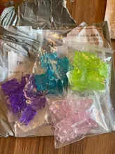 50 Uds cristal caramelos oso colgante encantos para collar pulsera pendientes joyería hallazgos para hacer bricolaje osos regalo de Navidad 11*22mm