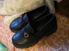 Zapatos Mary Jane De lolita para Mujer, mocasines lisos informales con plataforma y punta redonda, tacones bajos, 2021