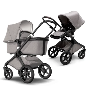 

Bugaboo stroller 2 in 1 Fox mineral Light Grey/chassis Black