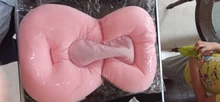 Alfombrilla de bañera para ducha de bebé, asiento de bañera antideslizante, de apoyo, soporte de seguridad de baño, cojín plegable suave