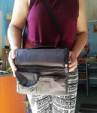 De gran capacidad fresco refrigerado bolsas Oxford impermeable portátil cremallera térmica bolsos para la comida para mujer bolsa de caja de almuerzo Picnic bolsas de comida