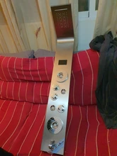 Shower-Faucet Bidet-Tap Massage Led-Light Bathroom-Waterfall Rain Black with Spa Sprayer