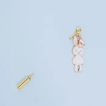 

Brooch for lapel Hare 51056 (white, needle, jewelery alloy)
