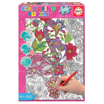

Puzzle Colouring Flamingo 300Pz toys board games Educa Borras