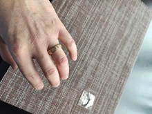 ELSEMODE-Anillo de alianza de boda de acero inoxidable, 8mm, 316L, números romanos, dorado, negro, Punk, joyería