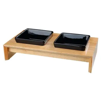 

Set bowls TRIXIE 36x19x7cm-2x0.4l-Black-For dogs