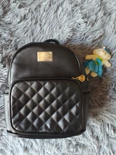 De las mujeres de la moda pequeña mochila chicas mochilas negro mochilas para mujer moda para chicas mujer bolsas mochila cuero bolso Negro Bolsa de la escuela