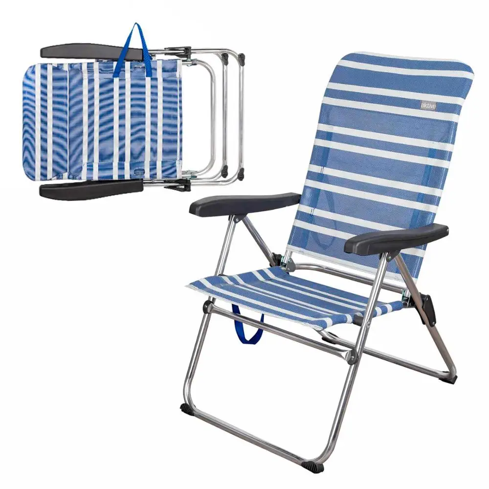 Beach folding chair 5 positions marinera Aktive Beach, Beach chairs