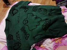 Sudadera estilo Hip Hop para hombre, suéter de punto, informal, holgado, de dibujos animados, para otoño e invierno, diseño Unisex