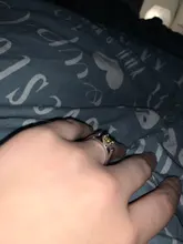 Tamaño 6-10 una vez sobre un anillo de tiempo la nieve blanco minimalista verde Chapado en cristales anillo de compromiso para las mujeres