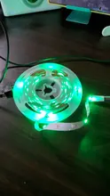 Tira de Luces Led RGB 5050 DC 12V IP20, lazo cinta Flexible diodo Bluetooth WIFI IR mando a distancia adaptador