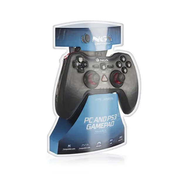 Игровой контроль NGS NGS-GAMING-0015 PC/PS3 USB светодиодный черный