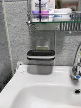 Soap-Dishes Bathroom-Accessories Wall-Mount Organizer Storage-Box Portable ONEUP Plastic