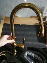 Quyanre negro grifos de cocina sacar fregadero de cocina grifo mezclador Palanca única grifo mezclador de agua grúa para cocina 360 rotación Mezclador