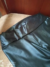 Fitness Leggings Push-Up-Light Faux-Leather Black Sexy High-Waist Plus-Size Women Casual