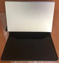 BISI GORO-cartera inteligente para hombre y mujer, porta tarjetas Rfid, de aluminio y Metal