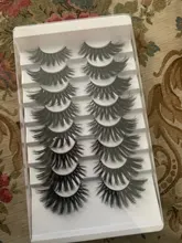 SEXYSHEEP-pestañas postizas de visón 3D, pestañas largas y esponjosas hechas a mano, Kit de maquillaje de extensión de ojos Natural, 5/8/12/20 pares